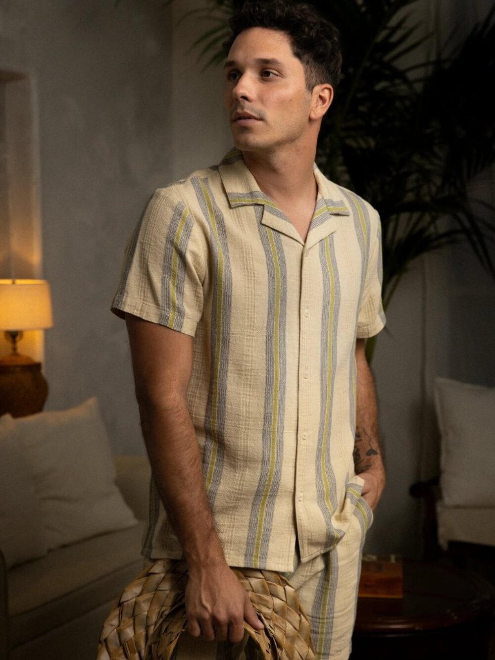 Dandy Del Mar Men's Short Sleeve Shirt Large